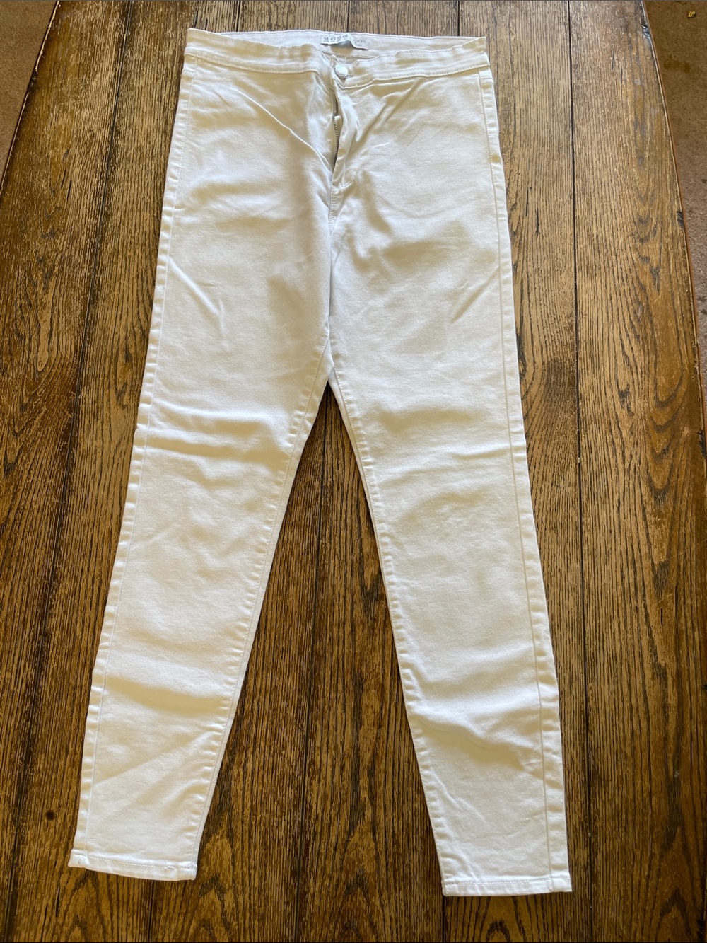 Denim&Co White Skinny Jeans - High Rise